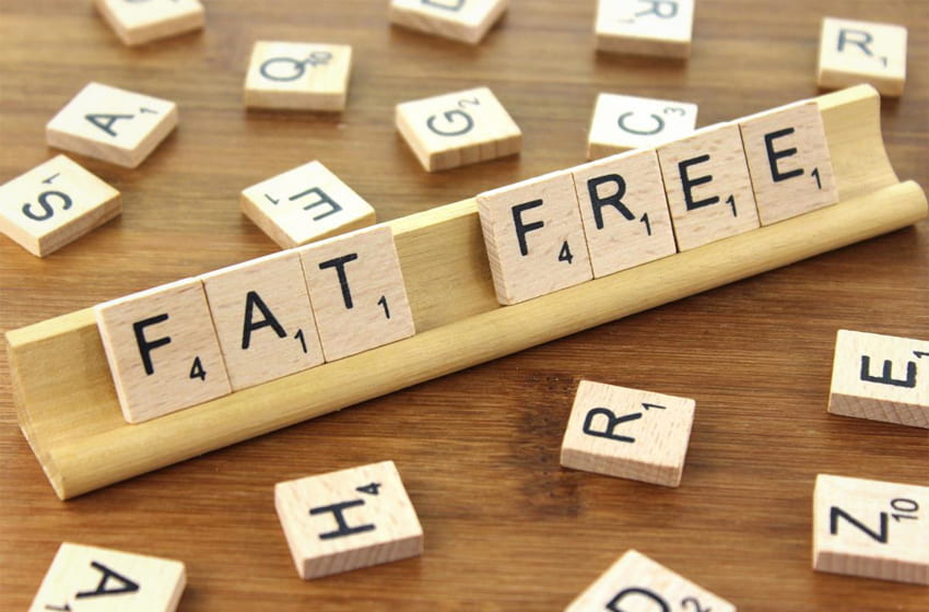 low-fat or fat-free food