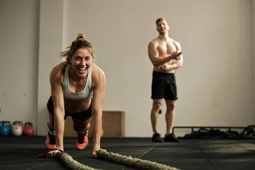 male and female training together